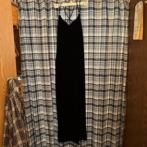 Vintage black velvet dress